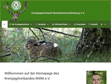 Tablet Screenshot of kreisjagdverband-nwm.de
